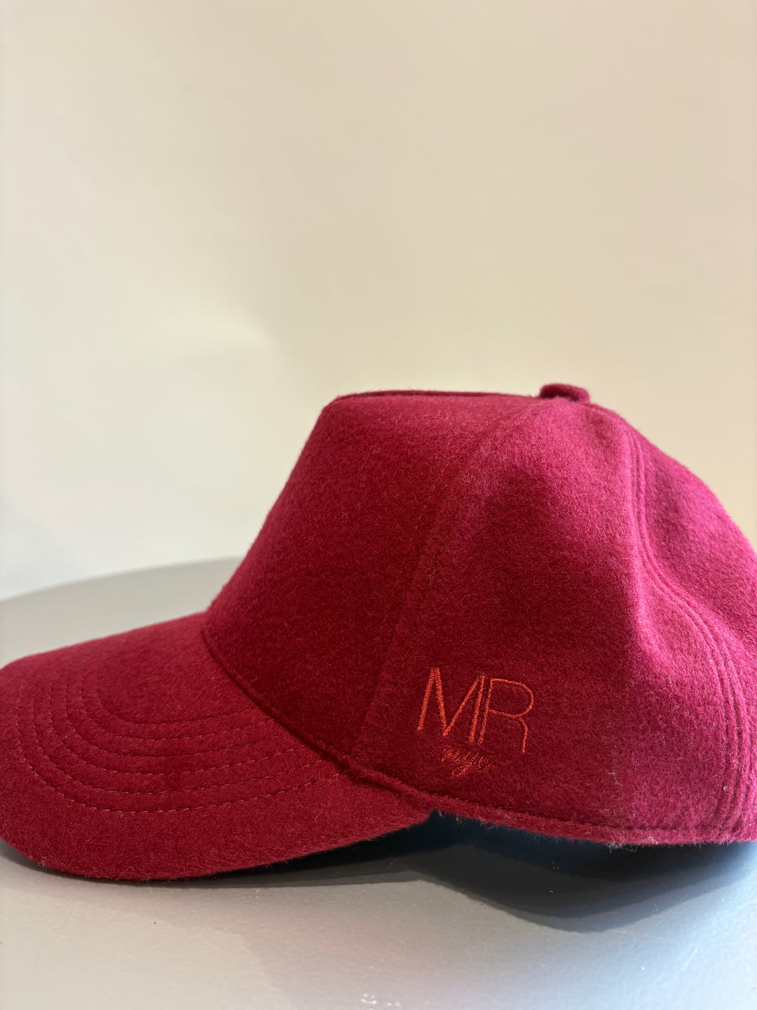 Minnie Rose Wool Baseball Hat