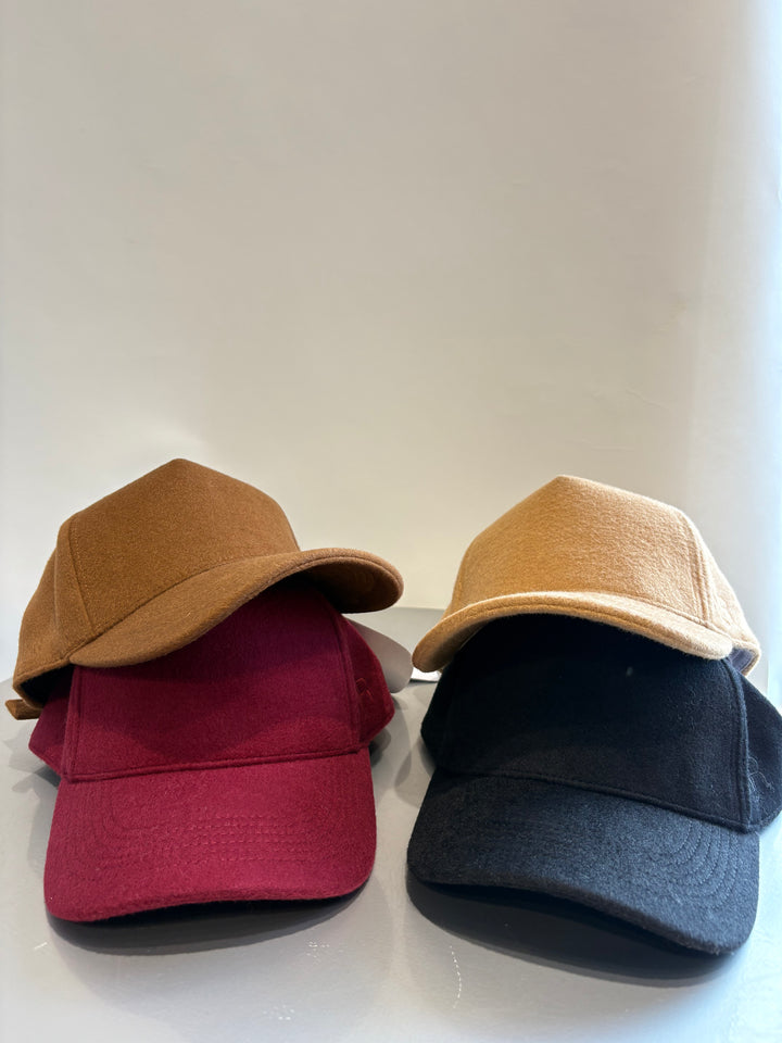 Minnie Rose Wool Baseball Hat