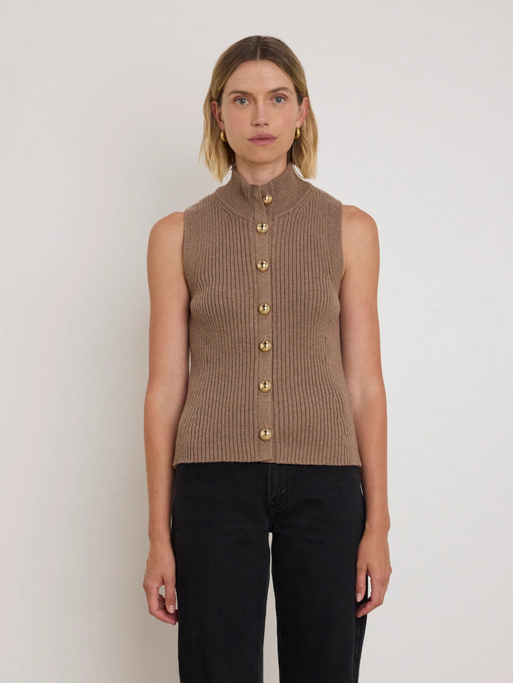 Nation Ira Sweater Vest - Biscotti
