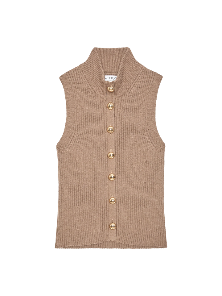 Nation Ira Sweater Vest - Biscotti