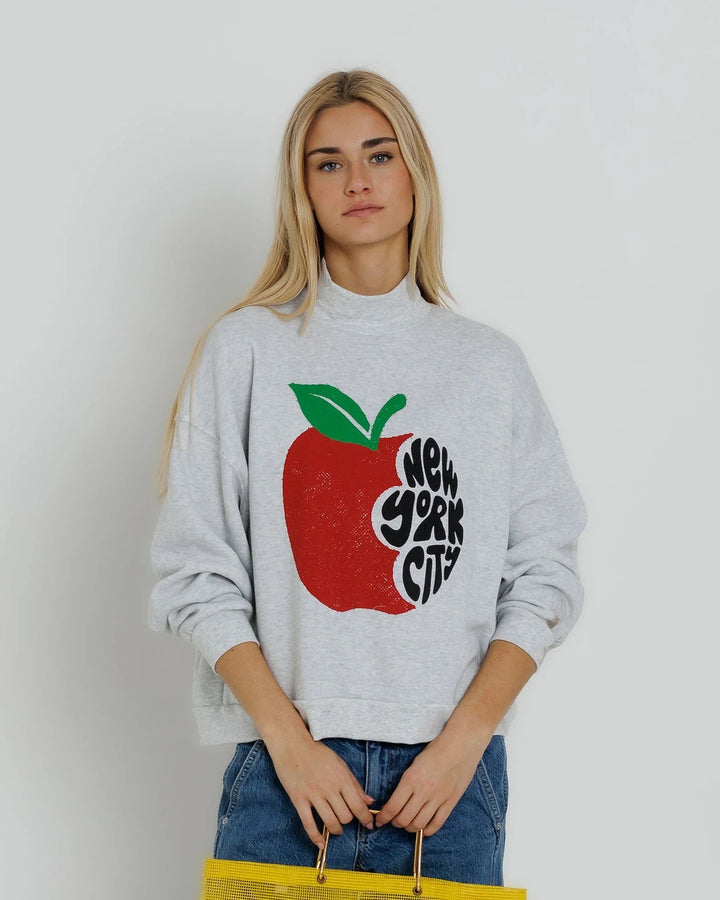Sunny Somewhere Mockneck - NYC Apple Bite