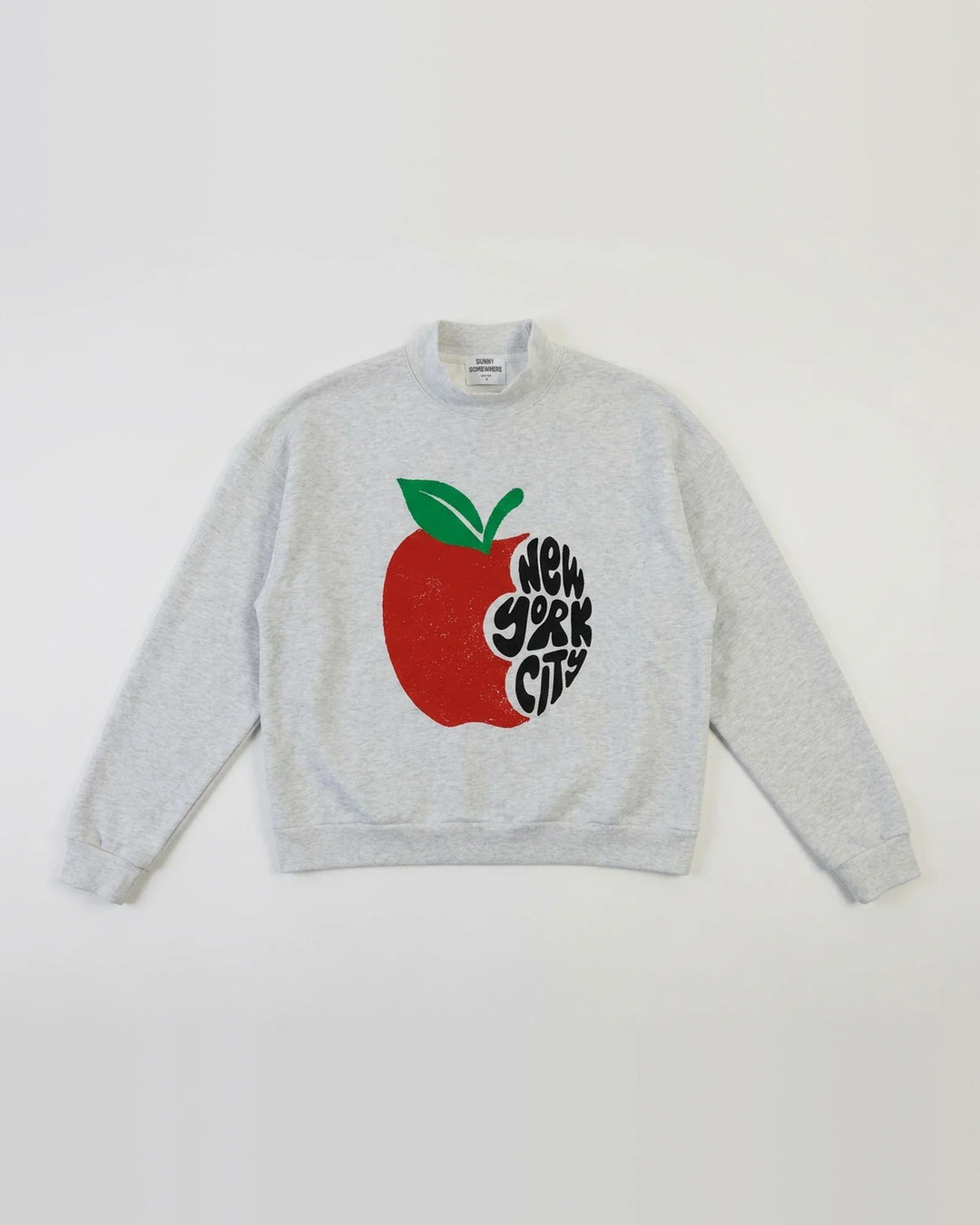 Sunny Somewhere Mockneck - NYC Apple Bite