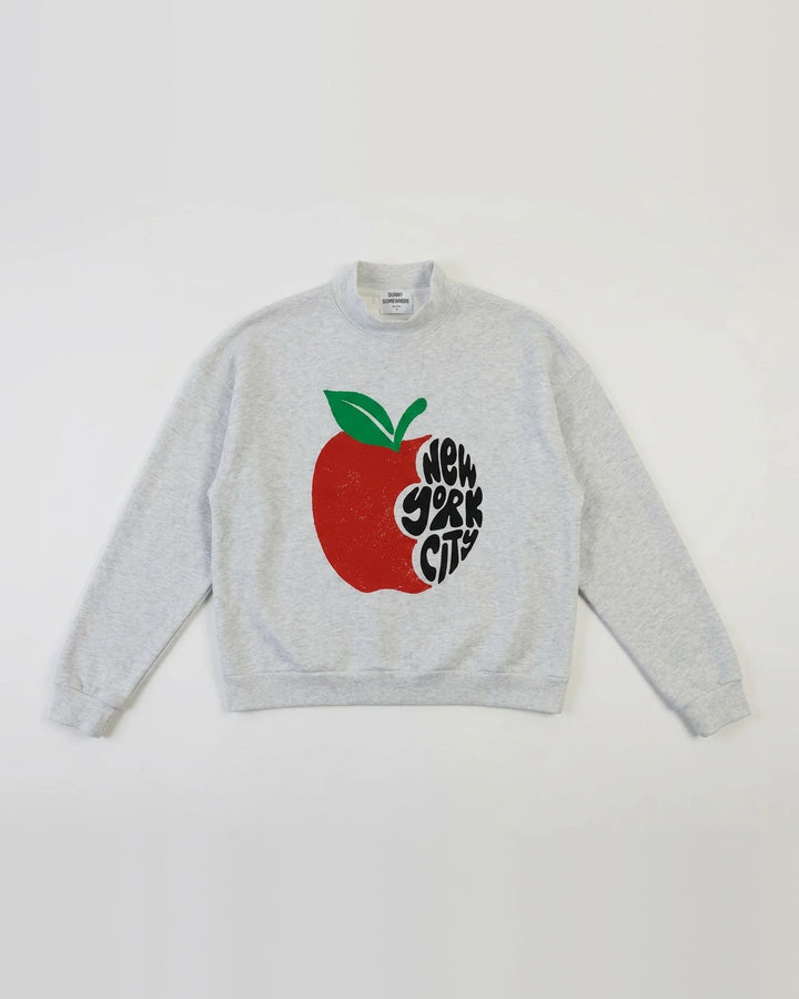 Sunny Somewhere Mockneck - NYC Apple Bite