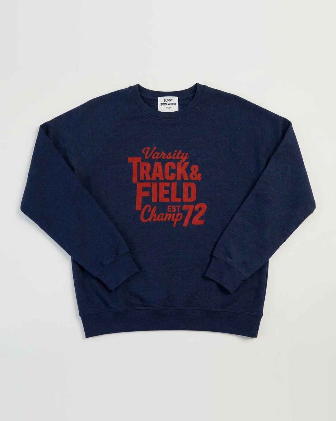 Sunny Somewhere Raglan Crew -  Varsity Track &amp; Field