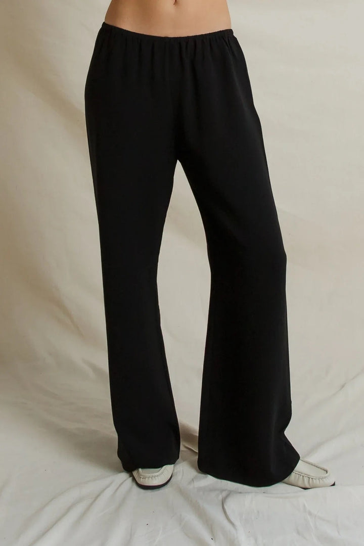 Perfect White Georgia Pant - True Black
