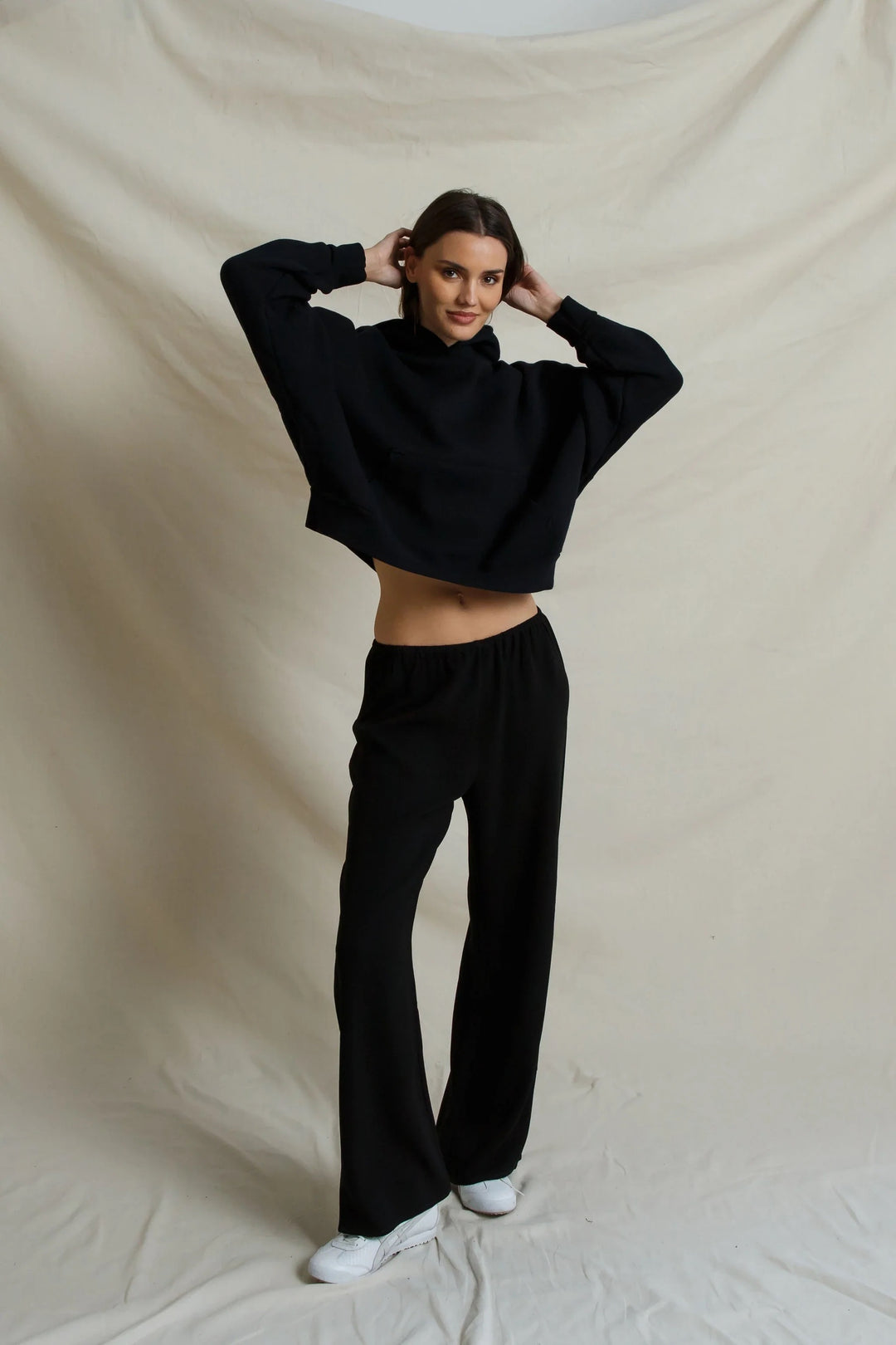 Perfect White Georgia Pant - True Black