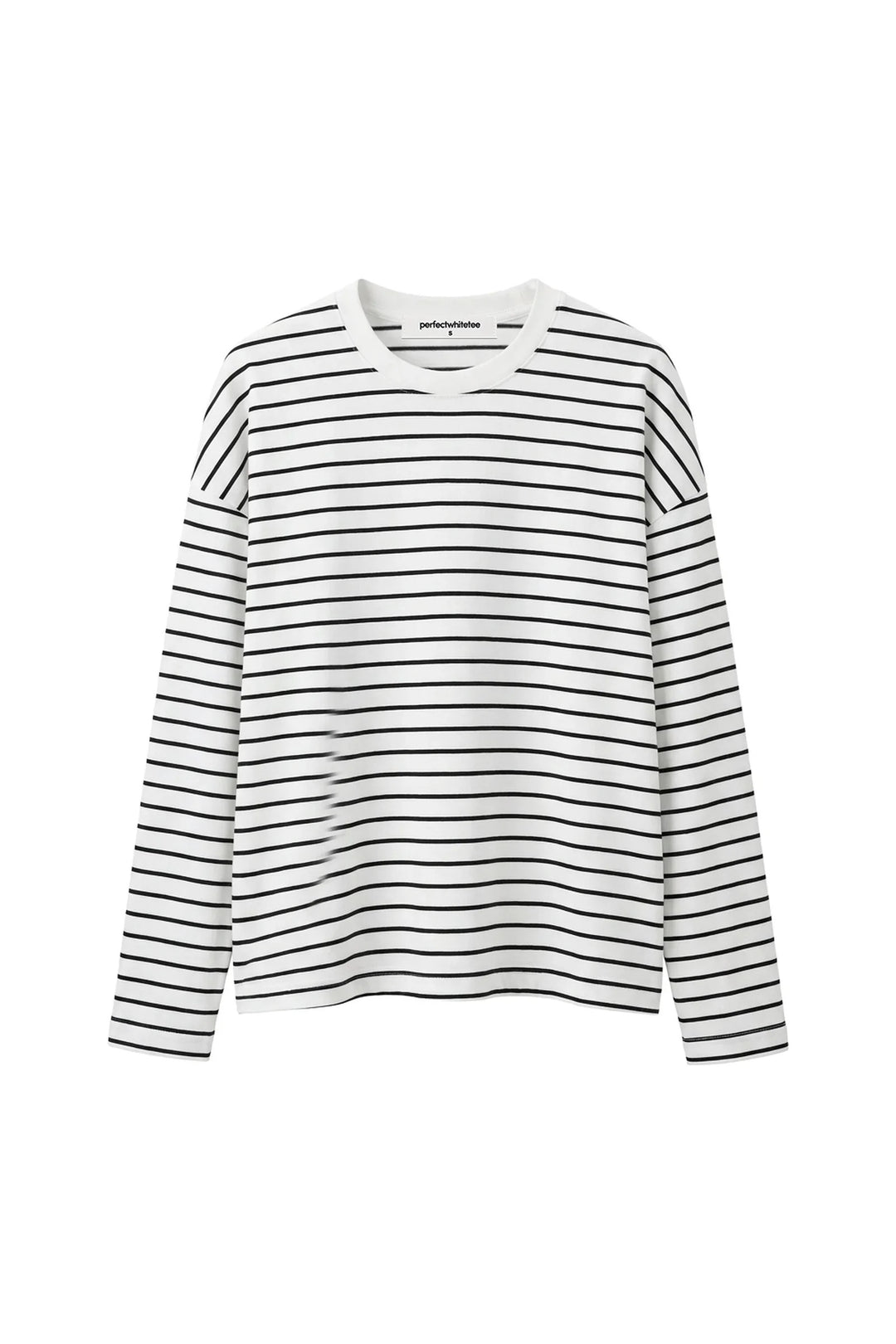Perfect White Tee Mariana Top - Black/ White Stripe