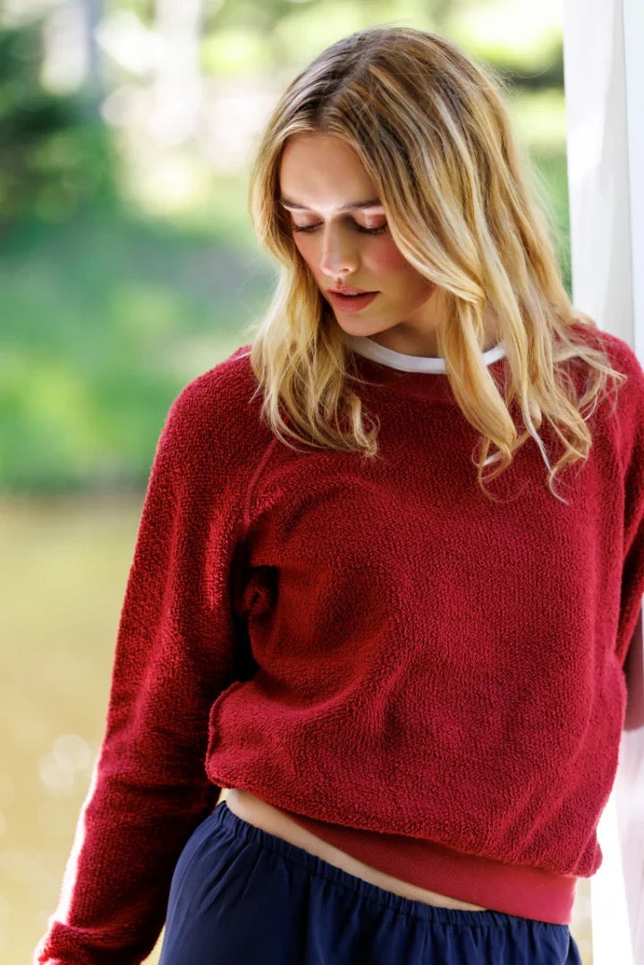 Perfect White Tee Ziggy Sweatshirt - Ruby Red
