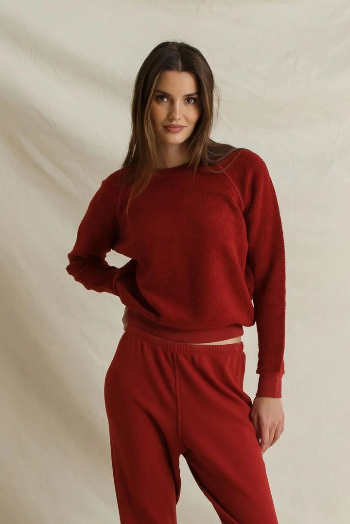 Perfect White Tee Ziggy Sweatshirt - Ruby Red