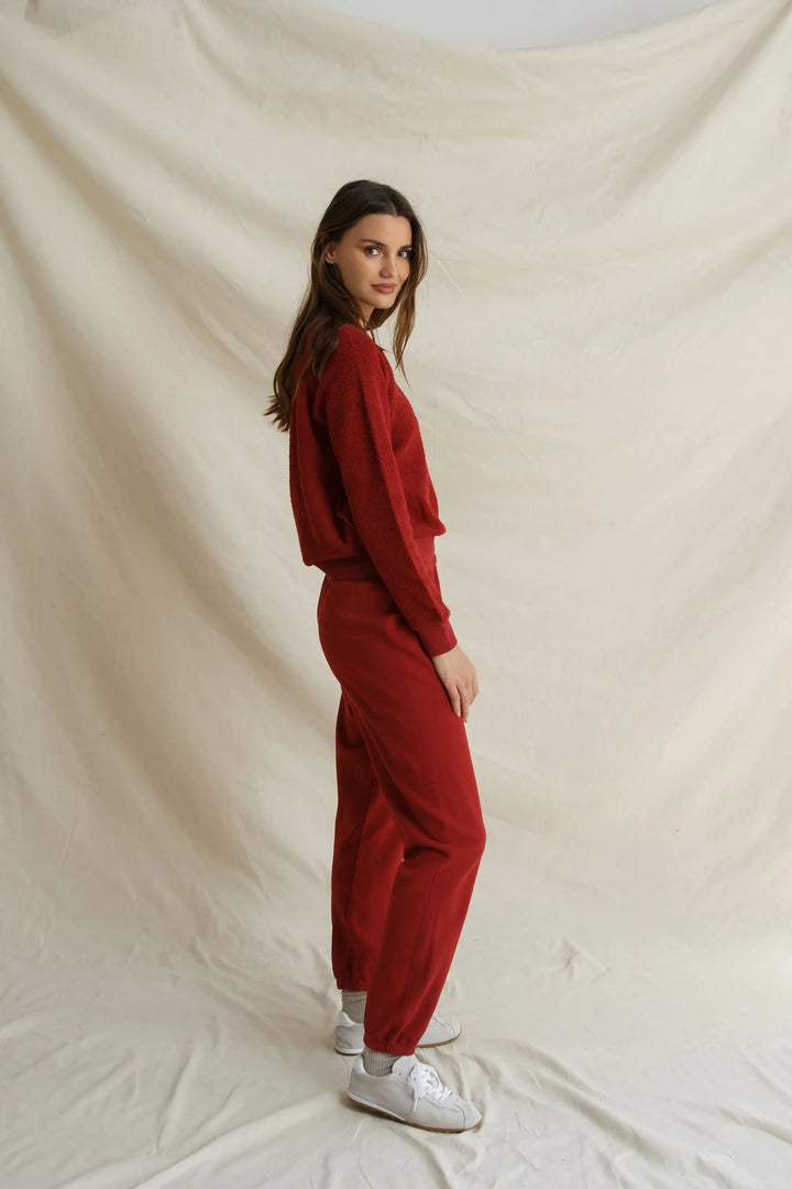 Perfect White Tee Ziggy Sweatshirt - Ruby Red