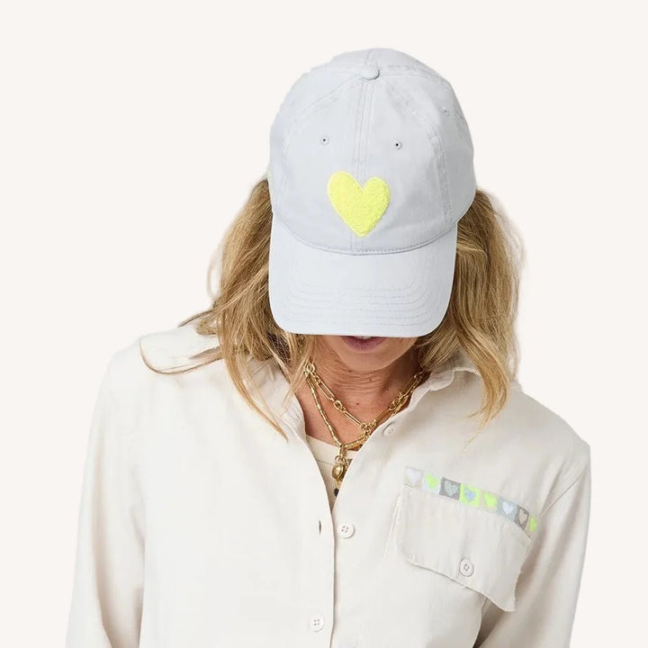 Kerri Rosenthal Heart Hat - Sea Salt Citron