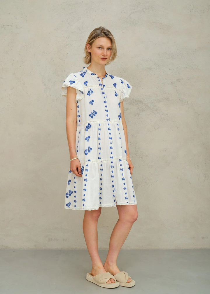 M.A.B.E Iris Woven Frill Dress