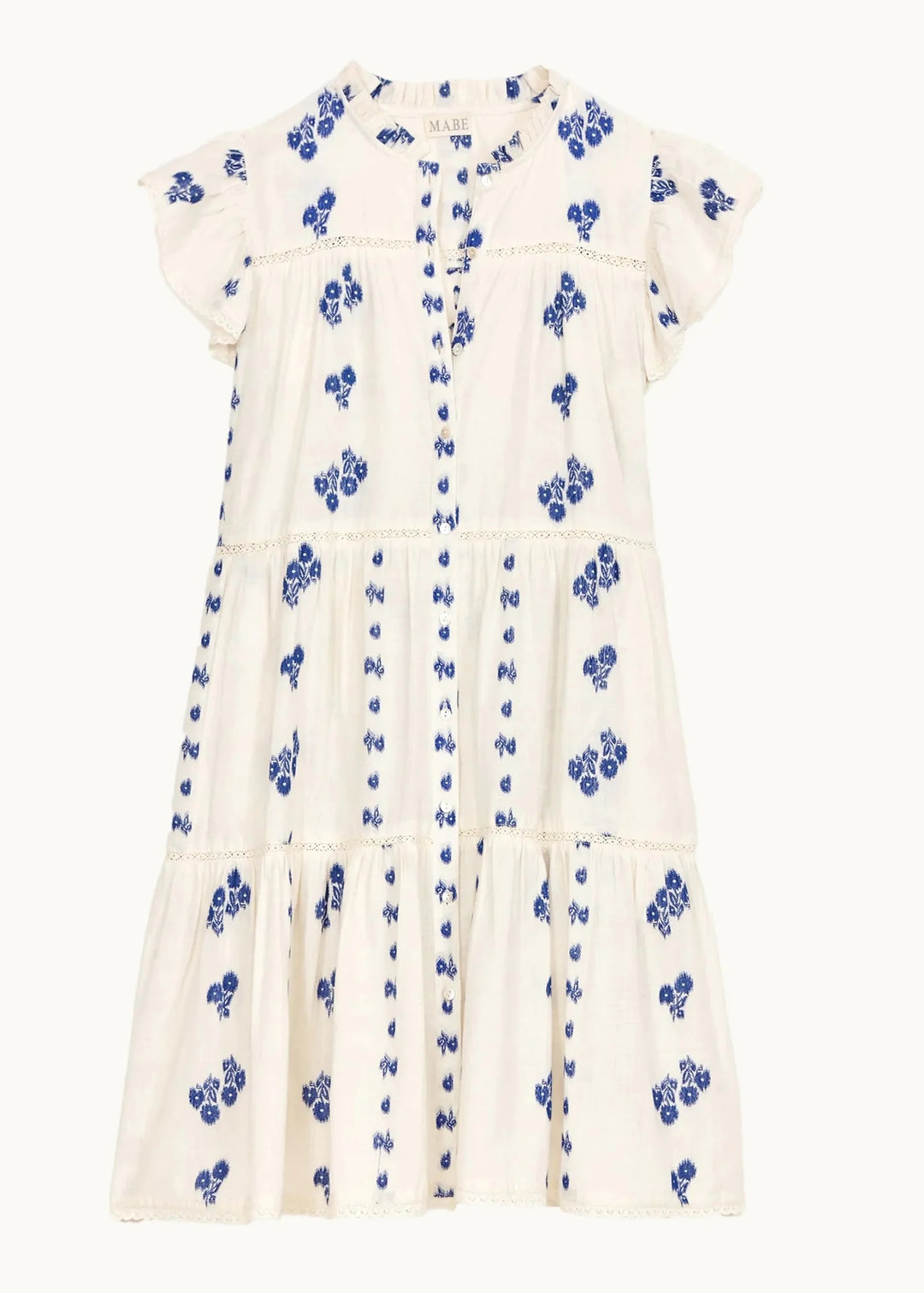 M.A.B.E Iris Woven Frill Dress