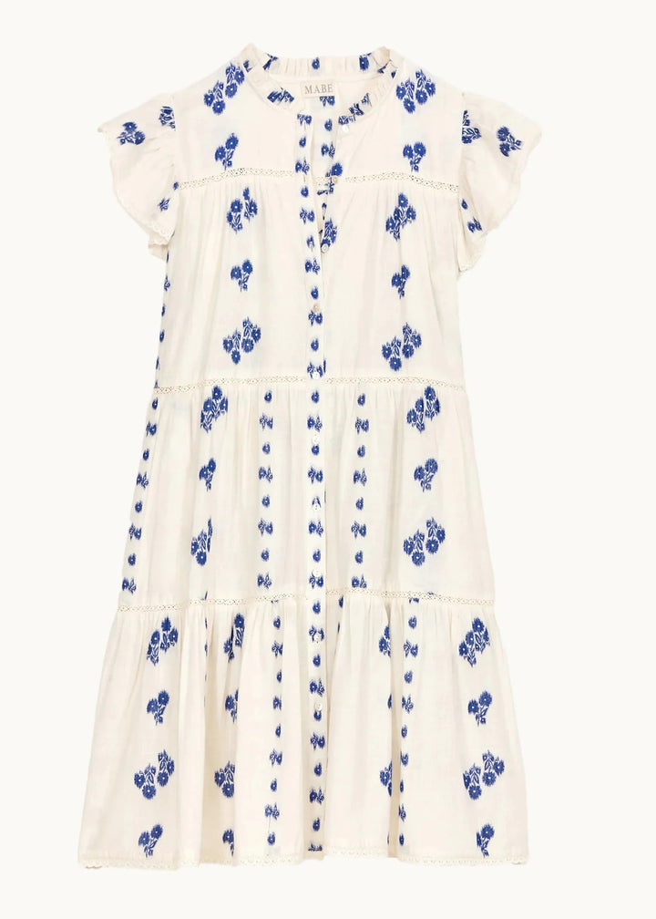 M.A.B.E Iris Woven Frill Dress
