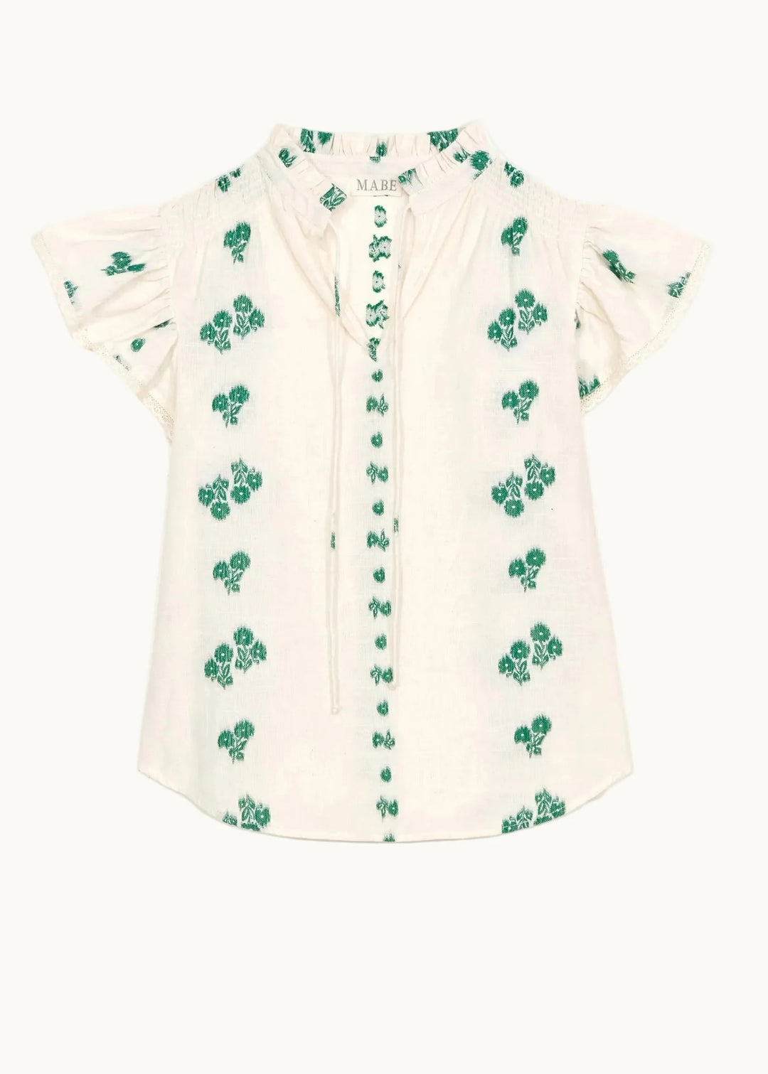 M.A.B.E Iris Woven Frill Top