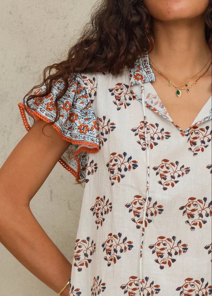 M.A.B.E Stella Print Top