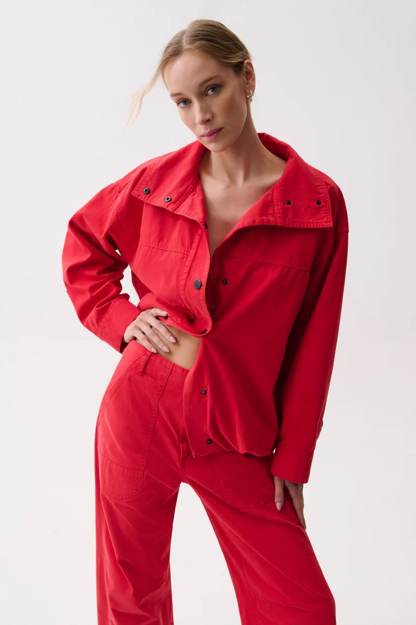 PISTOLA LIBERTY FUNNEL NECK JACKET - NEGRONI