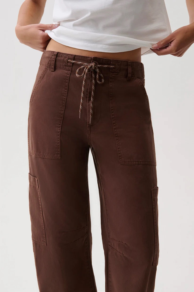 PISTOLA SABRINA CURVED UTILITY PANTS - LINDT