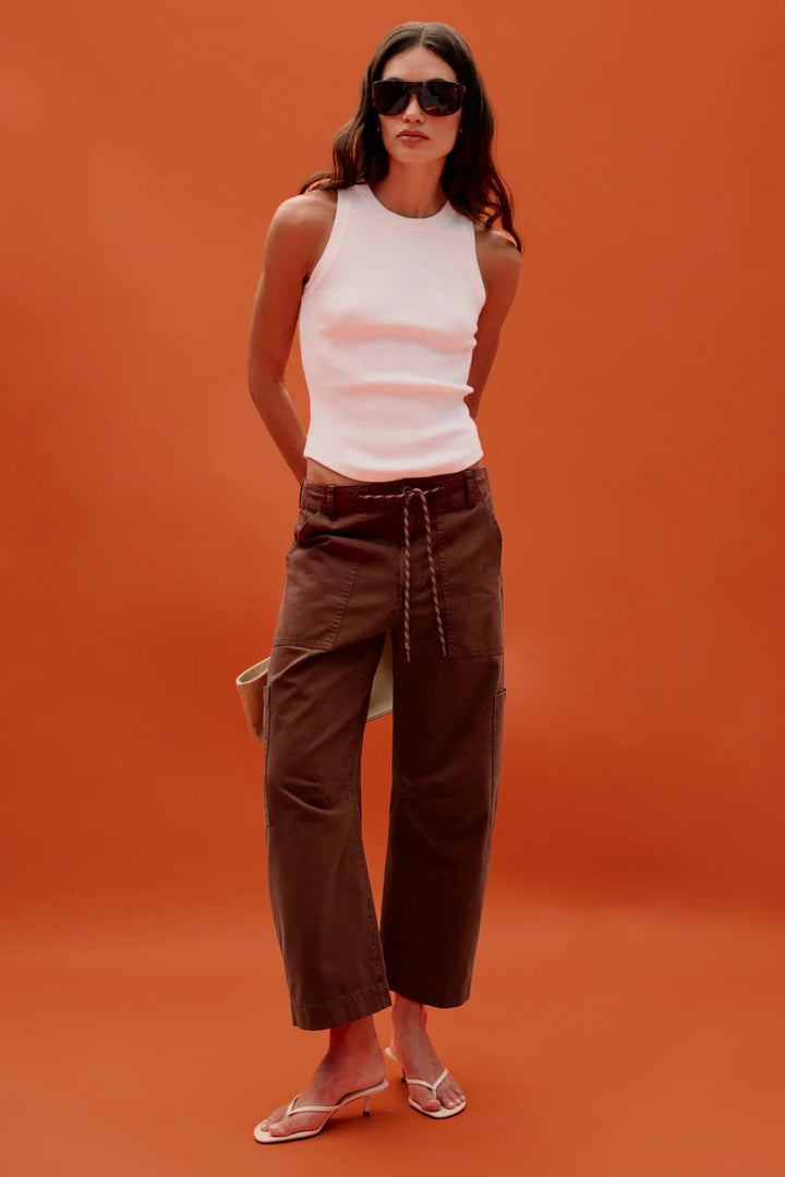 PISTOLA SABRINA CURVED UTILITY PANTS - LINDT