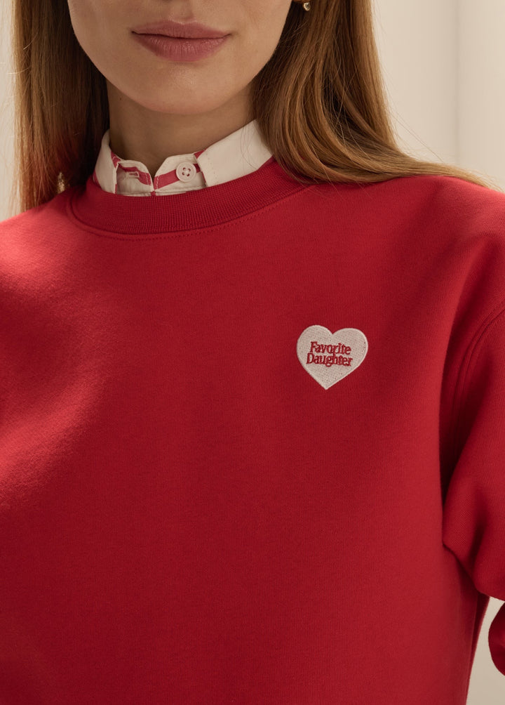 Favorite Daughter Heart Sweatshirt