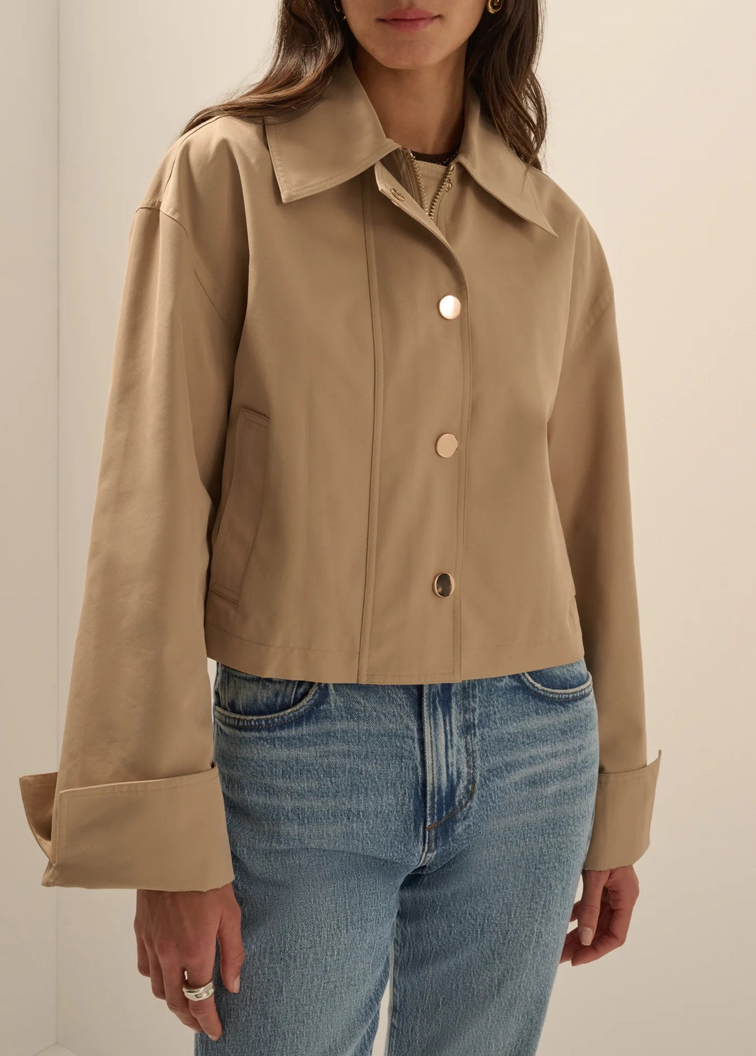 Favorite Daughter The Rue Cropped Trench