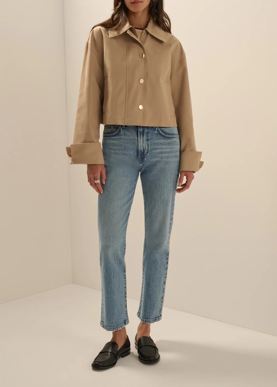 Favorite Daughter The Rue Cropped Trench