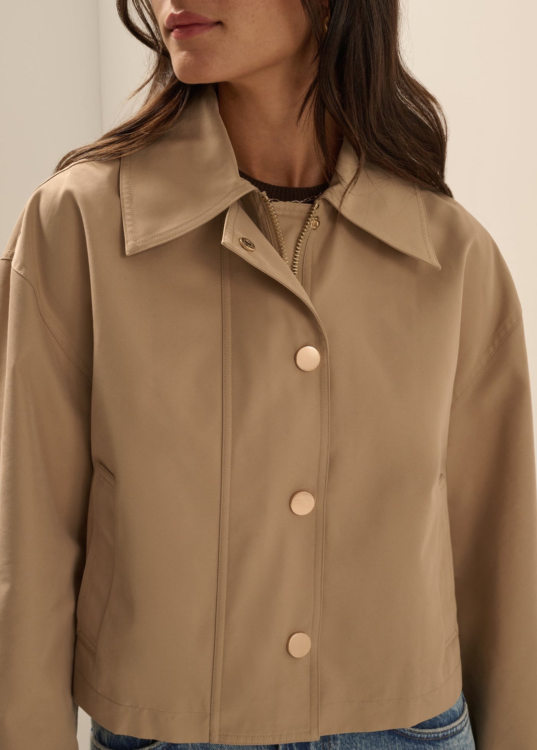 Favorite Daughter The Rue Cropped Trench