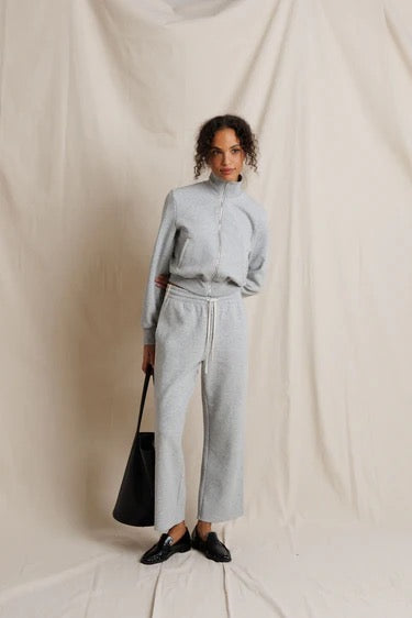 perfectwhitetee Claud Track Pant - Heather Grey