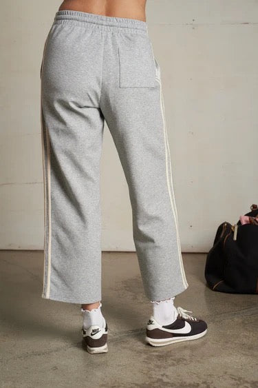 perfectwhitetee Claud Track Pant - Heather Grey