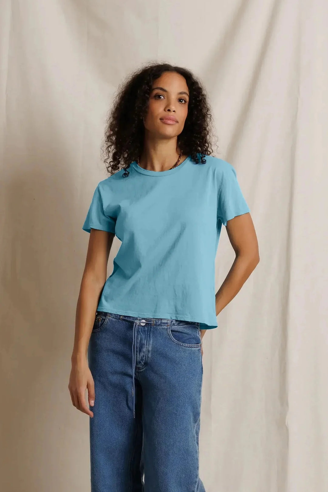 perfectwhitetee Harley Tee - Milky Blue