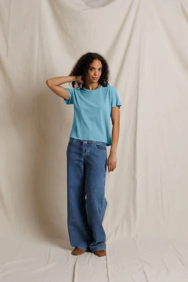 perfectwhitetee Harley Tee - Milky Blue