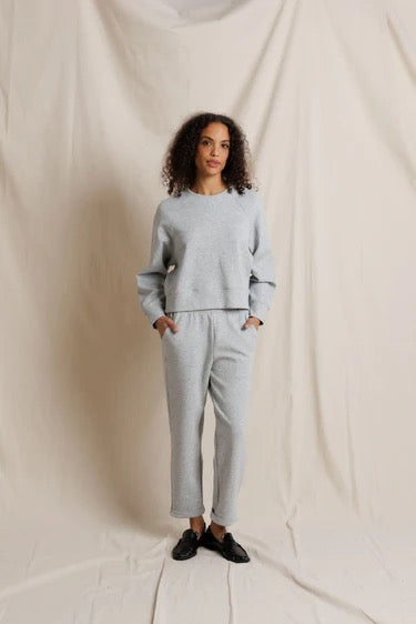 perfectwhitetee Nell Sweatshirt - Heather Grey