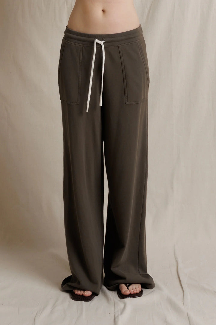 perfectwhitetee Noa Pant - Dark Olive