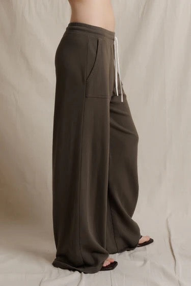 perfectwhitetee Noa Pant - Dark Olive