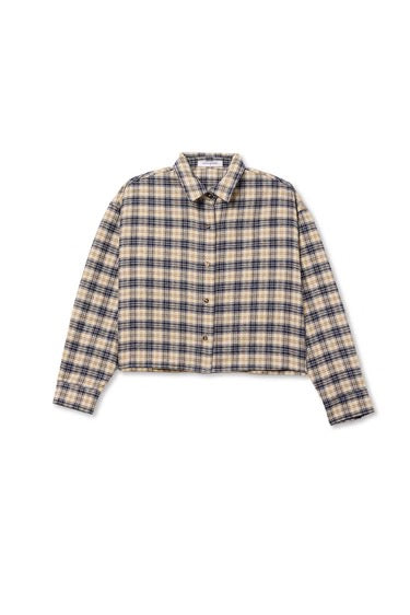 perfectwhitetee Tate Button Up - Sugar Plaid