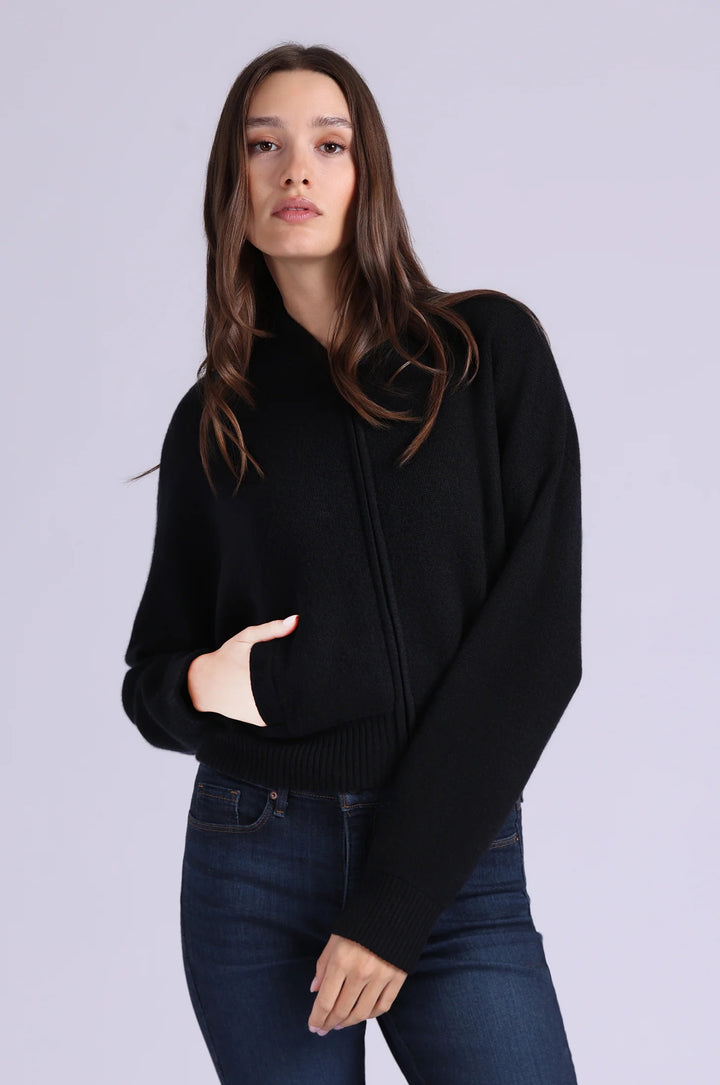 Minnie Rose Cashmere Cropped Bomber
