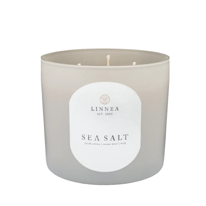 Linnea 3-wick candle - sea salt