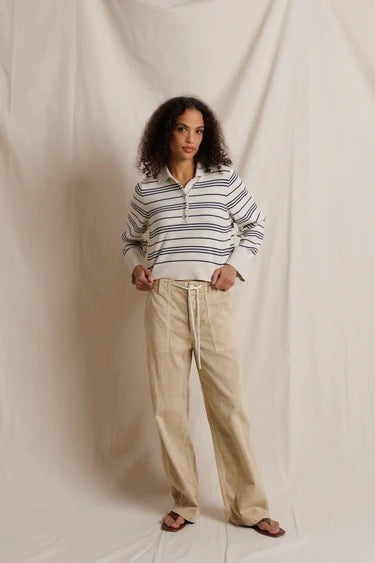 Perfect White Tee Virginia Pant - Warm Ochre