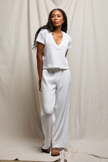 Perfect White Tee Shane Waffle Pant