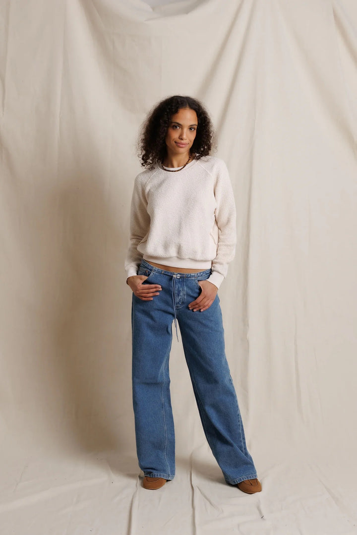 Perfect White Tee Ziggy Sweatshirt - Whitecap Grey