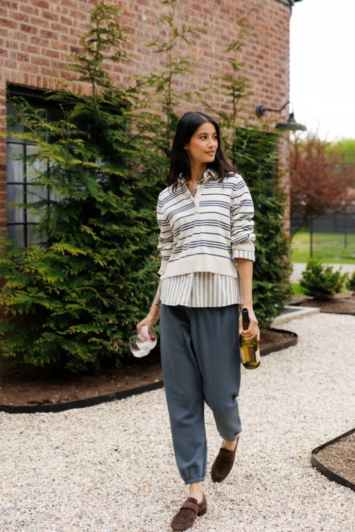 Perfect White Tee Ximena Stripe Sweater