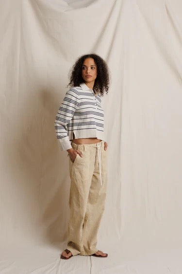 Perfect White Tee Ximena Stripe Sweater