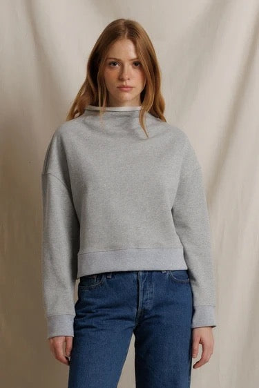 Perfect White Tee Arden Terry Mock Neck