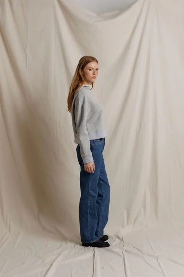 Perfect White Tee Arden Terry Mock Neck