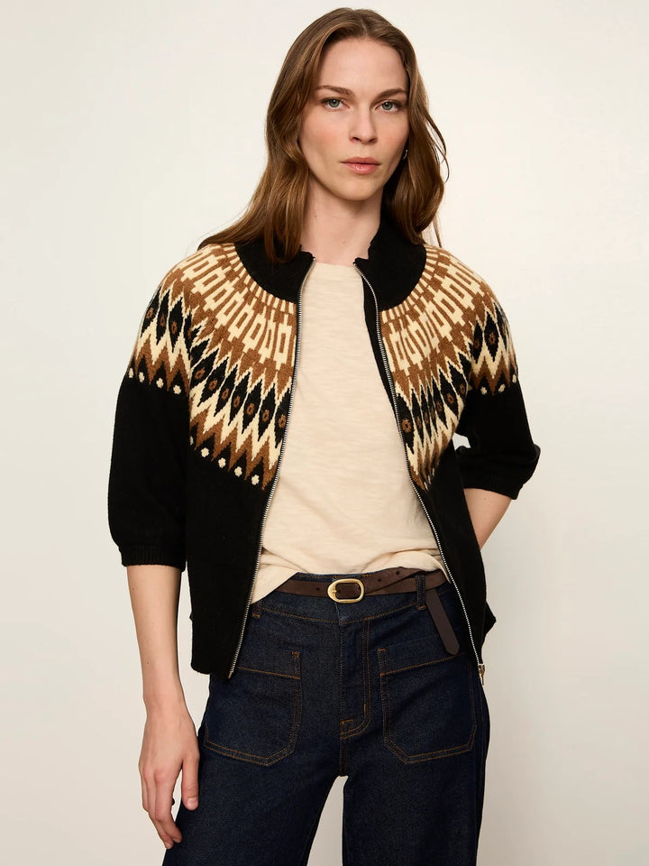 Sanctuary Fairisle Zip Up Poconos