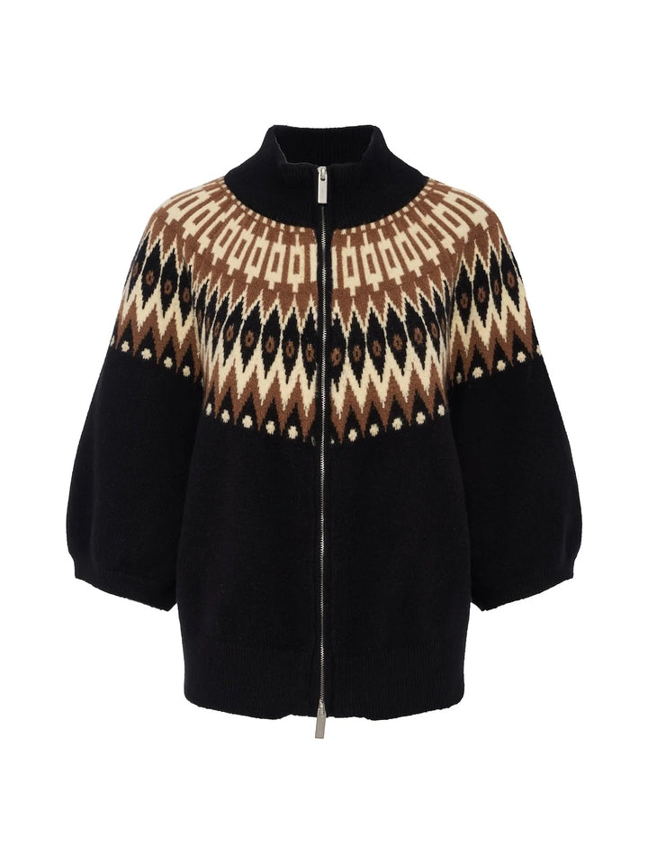 Sanctuary Fairisle Zip Up Poconos