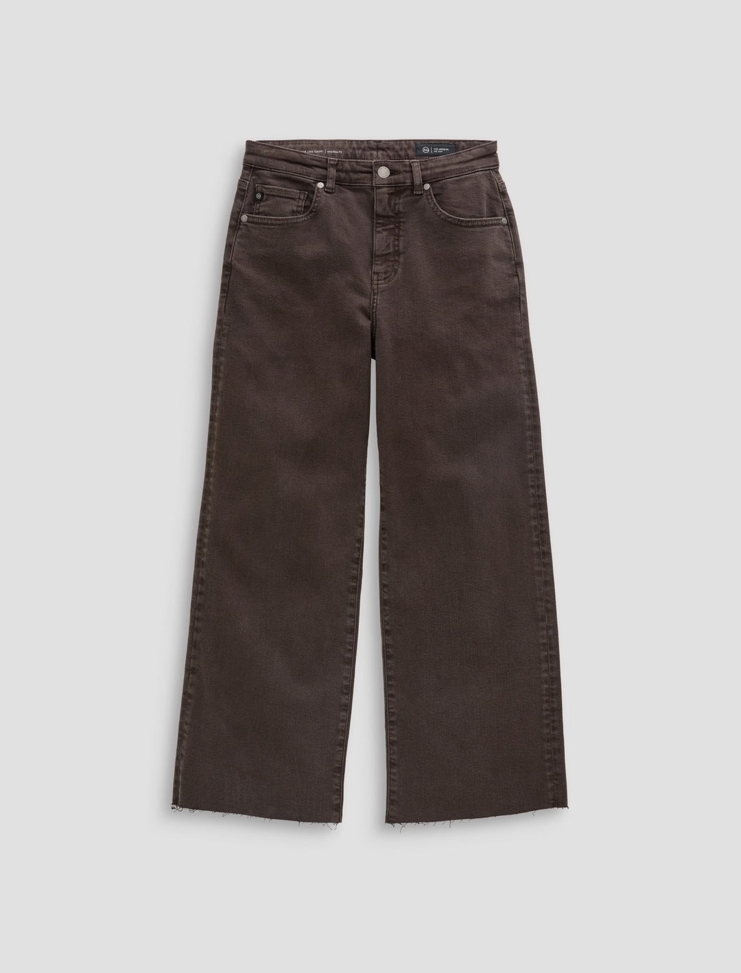 AG Saige Wide Leg Cropped Jean - Sulfur Burnt Umber