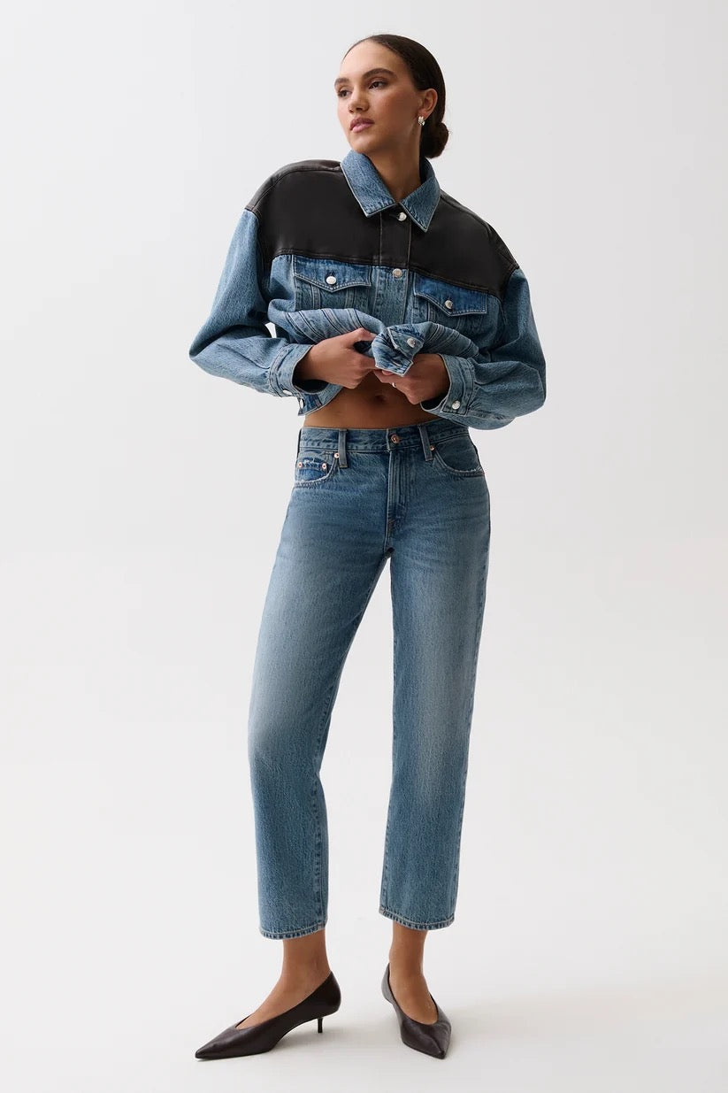 Pistola Issa Mid Rise Relaxed Ankle Jean - Metropolis