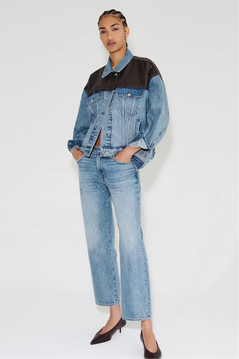 Pistola Issa Mid Rise Relaxed Ankle Jean - Metropolis