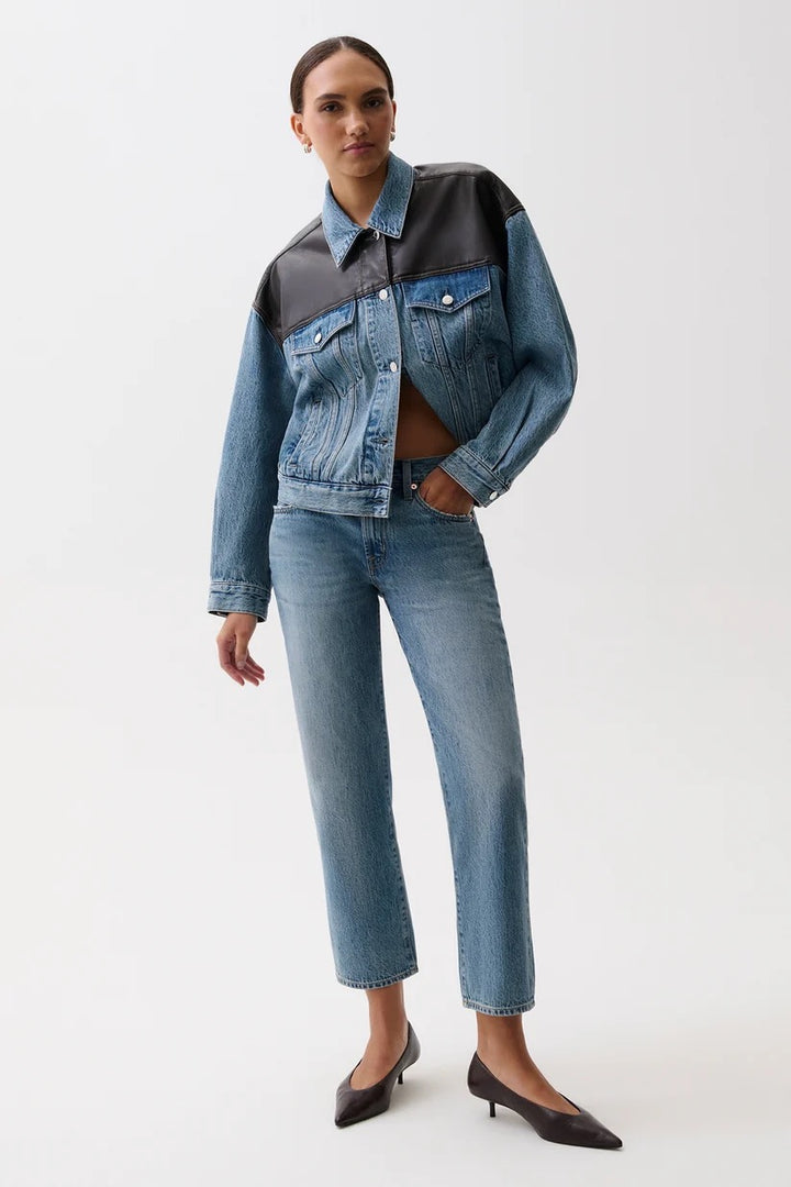 Pistola Issa Mid Rise Relaxed Ankle Jean - Metropolis